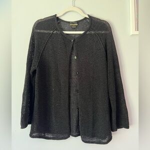 Sigrid Olsen Black Knit Cardigan